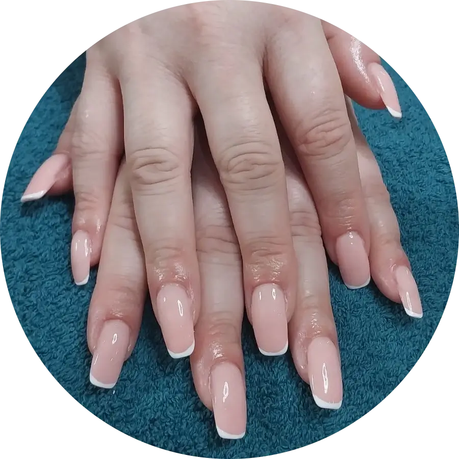 Gel Sculpture nails, done by La Oliva Beauty Salon In Brackenfell.